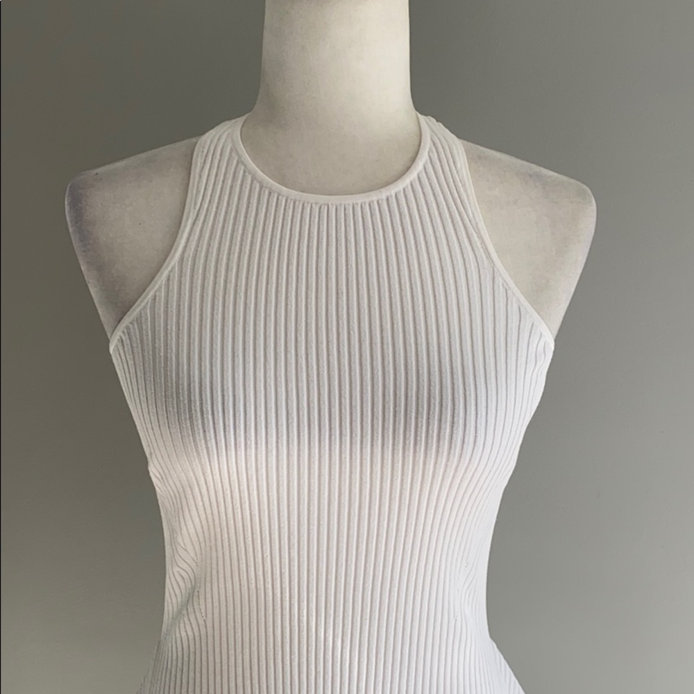 Cinq a Sept Ellen Sleeveless Rib Crepe Knit Peplum Top NWT $225 - Picture 10 of 16